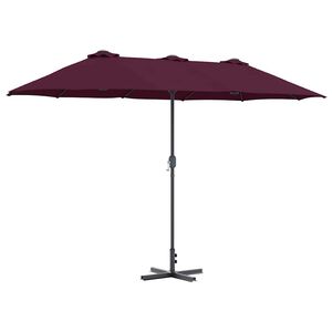 vidaXL Garden Parasol 370 x 197 x 239 cm Polyester and Aluminium