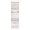 vidaXL Rug Beige 80x300 cm Cotton