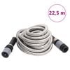 vidaXL Garden Hose with Spray Nozzle Silver 0.6" 22.5 m Stainless Steel