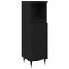 vidaXL Bathroom Furniture Set 3 pcs Black Oak Engineered Wood