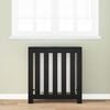 vidaXL Radiator Cover Black Oak 78 x 20 x 82 cm Engineered Wood