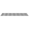 vidaXL Stair Tread Rectangular 2 pcs Silver 50 x 20 cm Aluminium