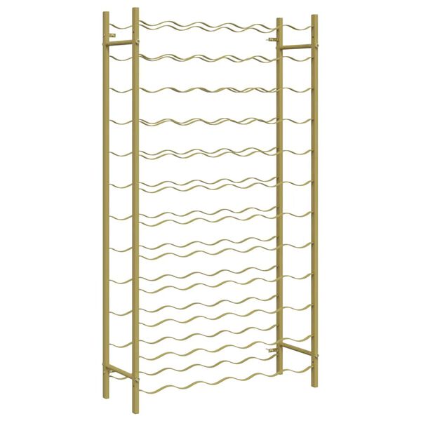 vidaXL Wine Rack for 72 Bottles Gold Metal