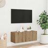 vidaXL Wall Mounted TV Cabinet Artisan Oak 80x30x30 cm Engineered Wood