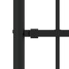 vidaXL Garden Fence with Spear Top Black 239x75 cm Powder-coated Steel