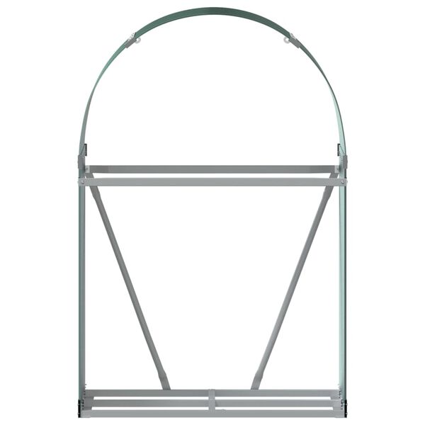 vidaXL Log Holder Green 80x45x120 cm Galvanised Steel