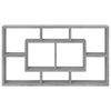 vidaXL Wall Display Shelf 8 Compartments Grey Sonoma