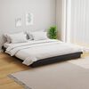 vidaXL Bed Frame without Mattress Grey Solid Wood 160x200 cm