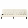 vidaXL Corner Bed Frame with Headboard Cream 80 x 200 cm Velvet