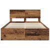 vidaXL Bed Frame with Headboard Old Wood 160 x 200 cm Engineered wood