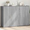 vidaXL Sideboards 2 pcs Grey Sonoma 60x31x84 cm Engineered Wood