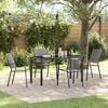 vidaXL Garden Dining Set 5 pcs Anthracite Powder-Coated Steel