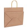 vidaXL Paper Bags 250 pcs with Handles Brown 32x22x28 cm