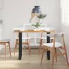 vidaXL Dining Table 110x50x76 cm Solid Wood Acacia