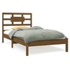 vidaXL Bed Frame without Mattress Honey Brown 90x190 cm Single Solid Wood