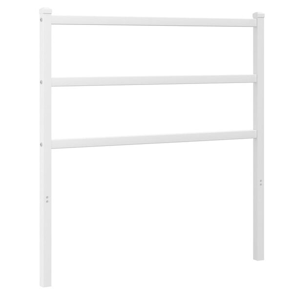 vidaXL Metal Headboard White 90 cm