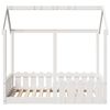 vidaXL Kids' House Bed Frame White 70x140 cm Solid Wood Pine