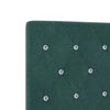 vidaXL LED Headboard with LED Strip Lights Dark Green 144 cm Polyester
