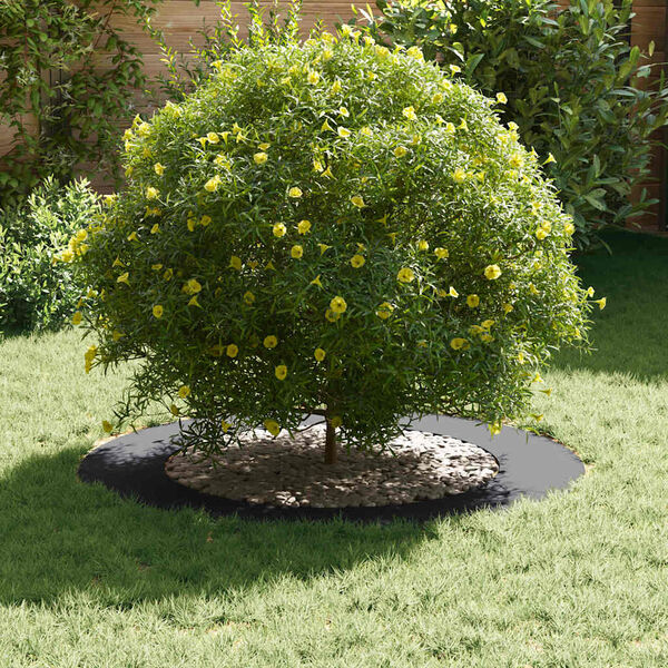 vidaXL suitable for Flat Tree Rings 5 pcs Anthracite Ø60 / 90 cm Steel