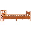 vidaXL Bed Frame with Headboard Wax Brown 180x200 cm Super King Solid Wood Pine