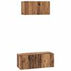 vidaXL TV Cabinet Set Wall-mounted 2 pcs Old Wood Engineered Wood