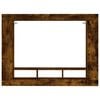vidaXL TV Cabinet Smoked Oak 152x22x113 cm Engineered Wood