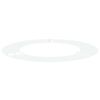 vidaXL suitable for Flat Tree Rings 5 pcs White &Oslash;50 / 80 cm Steel