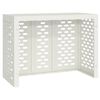 vidaXL Air Conditioner Cover White 110 x 50 x 80 cm Steel