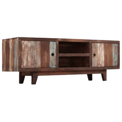 vidaXL TV Cabinet Solid Acacia Wood Vintage 118x30x40 cm