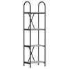 vidaXL Bookshelf 4-Tier 40 x 30 x 146 cm Engineered wood Grey Sonoma