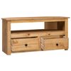 vidaXL Corner TV Cabinet 93x49x49 cm Solid Pine Panama Range