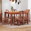 vidaXL Dining Chairs 6 pcs Solid Wood