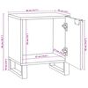 vidaXL Bedside Cabinet 2 pcs Brown 40 x 33 x 46 cm Solid Acacia wood