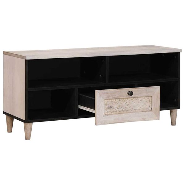 vidaXL TV Units with Drawer White 105 x 33 x 46 cm Engineered wood