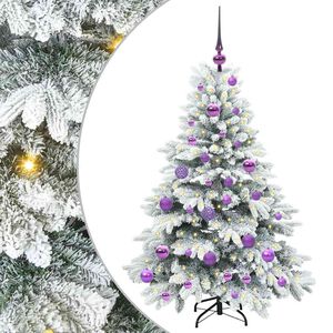 vidaXL Artificial Christmas Tree with 150 LEDs White 120 cm PE and PVC