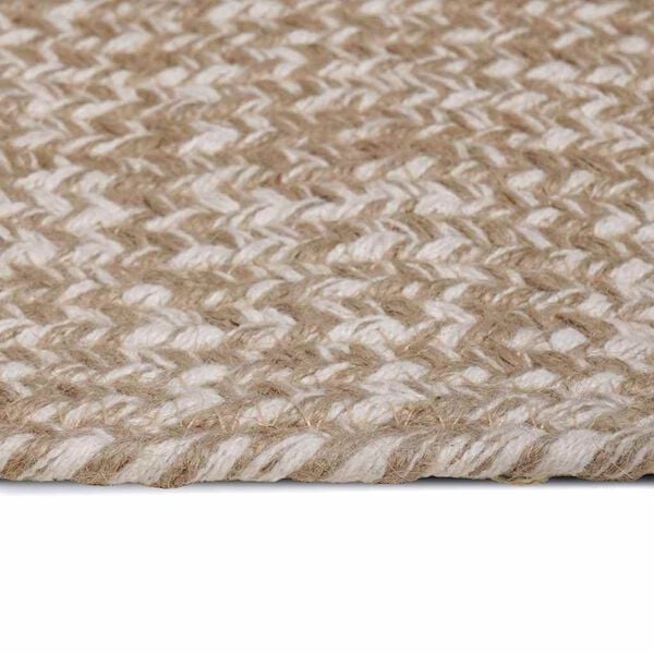 vidaXL Area Rugs Rectangular Natural and White 200 x 290 cm