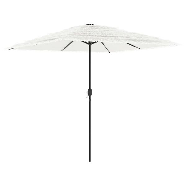 vidaXL Garden Parasol with Steel Pole White 248x248x248 cm