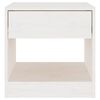 vidaXL Bedside Cabinet White 40x31x40 cm Solid Pinewood