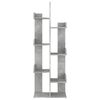 vidaXL Book Cabinet Concrete Grey 48x25.5x140 cm Engineered Wood