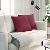 vidaXL Sofa Pillows 2 pcs Wine Red 45 x 45 cm Fabric