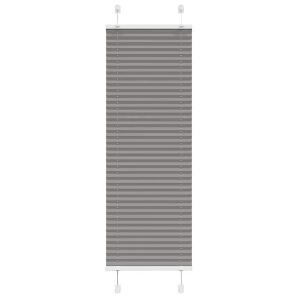 vidaXL Pleated Blind Anthracite 50x100 cm Fabric Width 49.4 cm Polyester