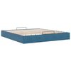 vidaXL Ottoman Bed Frame No Mattress Dark Blue 200x200 cm Velvet
