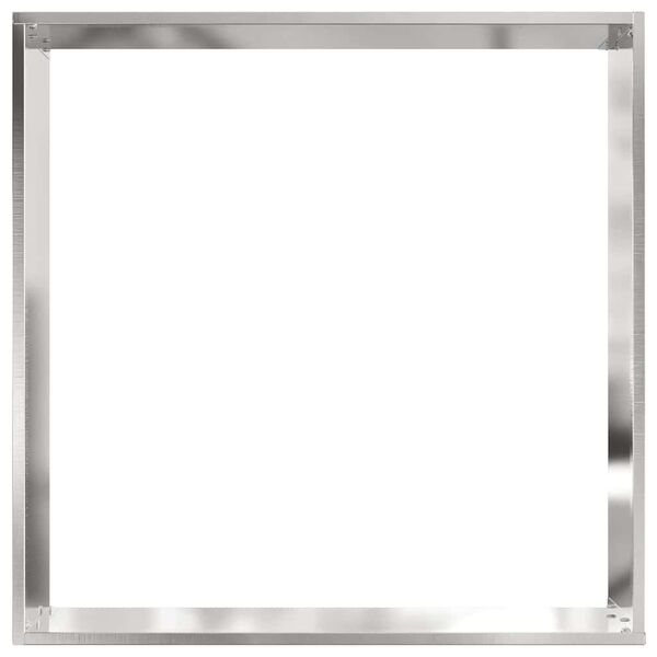 vidaXL Lawn Edging Silver 50 x 50 x 13 cm Stainless Steel