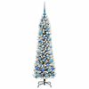 vidaXL Artificial Christmas Tree with 150 LEDs with Stand White 150 cm