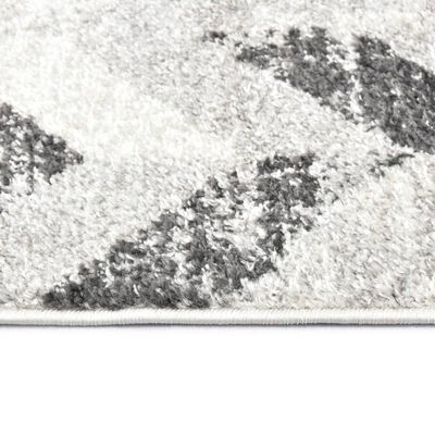 vidaXL Rug Grey and White 120x170 cm PP