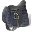 vidaXL Saddle | Black | Leather | 16&rdquo; | Durable | Saddle | Other | Traditional