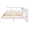 vidaXL Bookcase Bed without Mattress White 135x190 cm Solid Wood Pine
