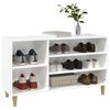 vidaXL Shoe Cabinet White 102x36x60 cm Engineered Wood