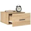 vidaXL Wall-mounted Bedside Cabinet Sonoma Oak 35x35x20 cm