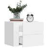 vidaXL Wall-mounted Bedside Cabinets 2 pcs White 45x30x35 cm